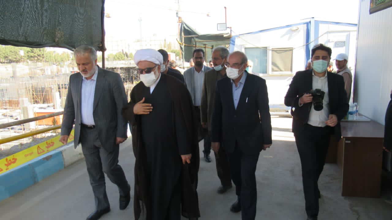 گزارش تصویری بازدید تولیت معزز آستان قدس رضوی از پروژه های بیمارستان رضوی 